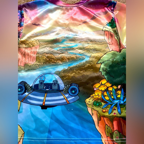 Rick & Morty satin baby tee XS - Picture 5 of 5